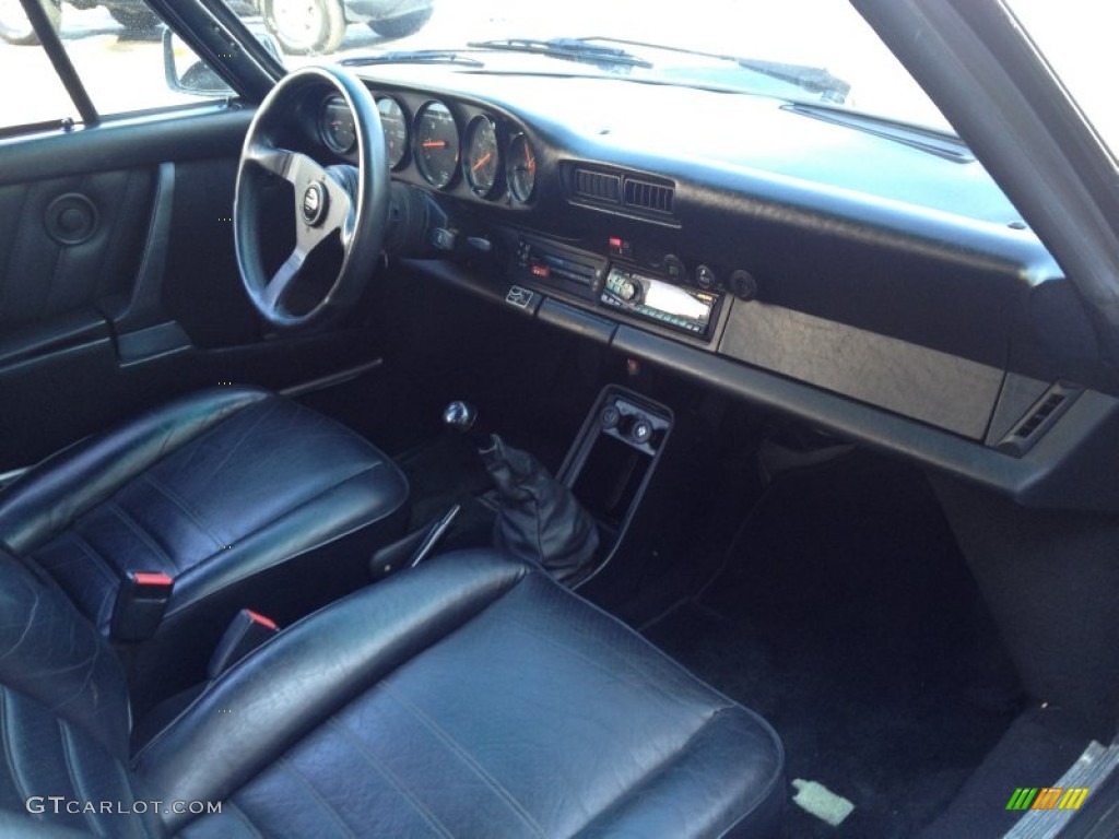 Black Interior 1985 Porsche 911 Carrera Cabriolet Photo #91266853