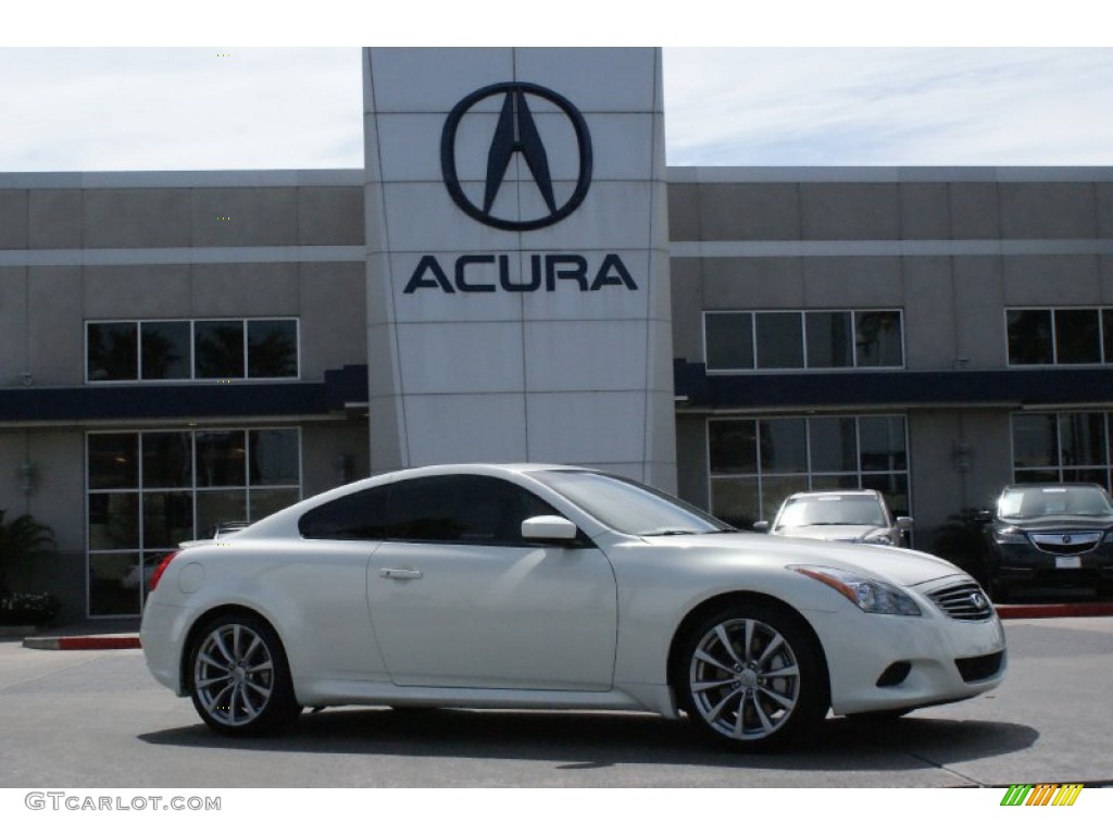 2010 G 37 S Sport Coupe - Moonlight White / Wheat photo #1