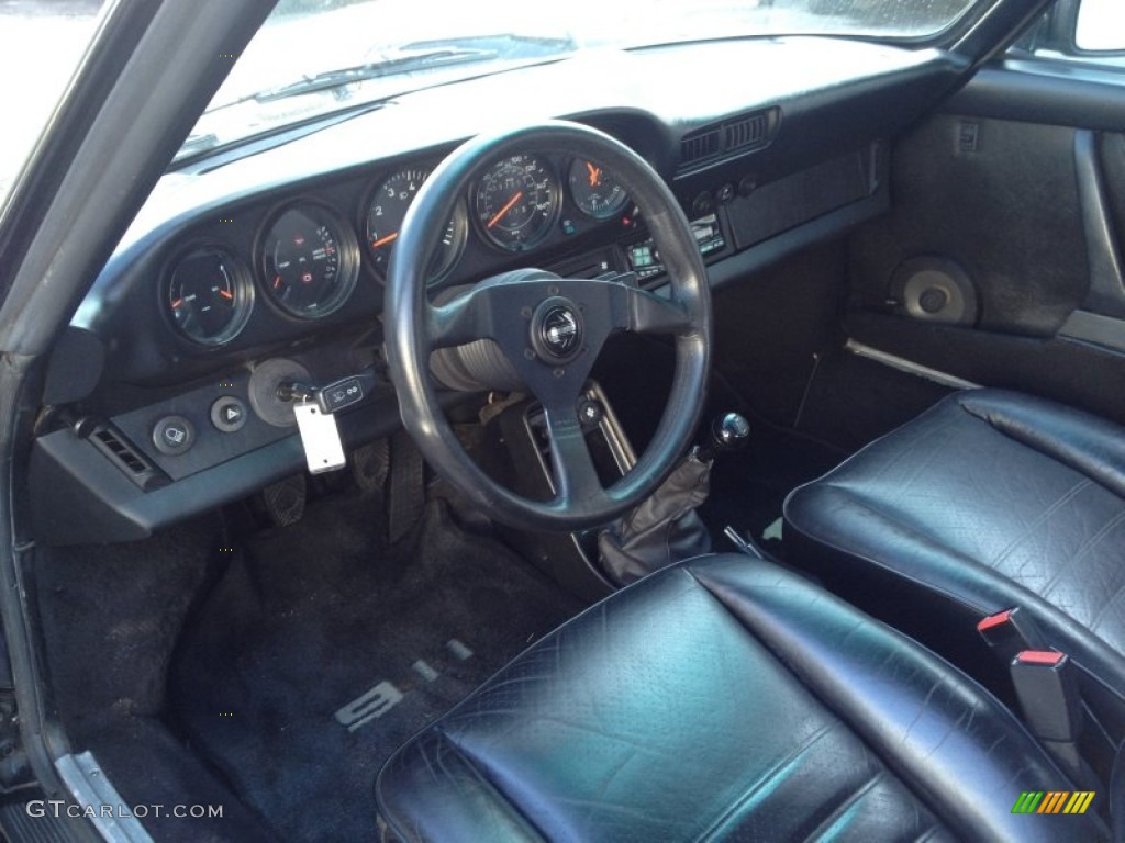 Black Interior 1985 Porsche 911 Carrera Cabriolet Photo #91267156