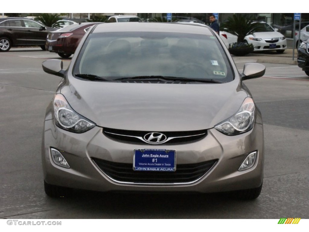 2012 Elantra GLS - Harbor Gray Metallic / Gray photo #4