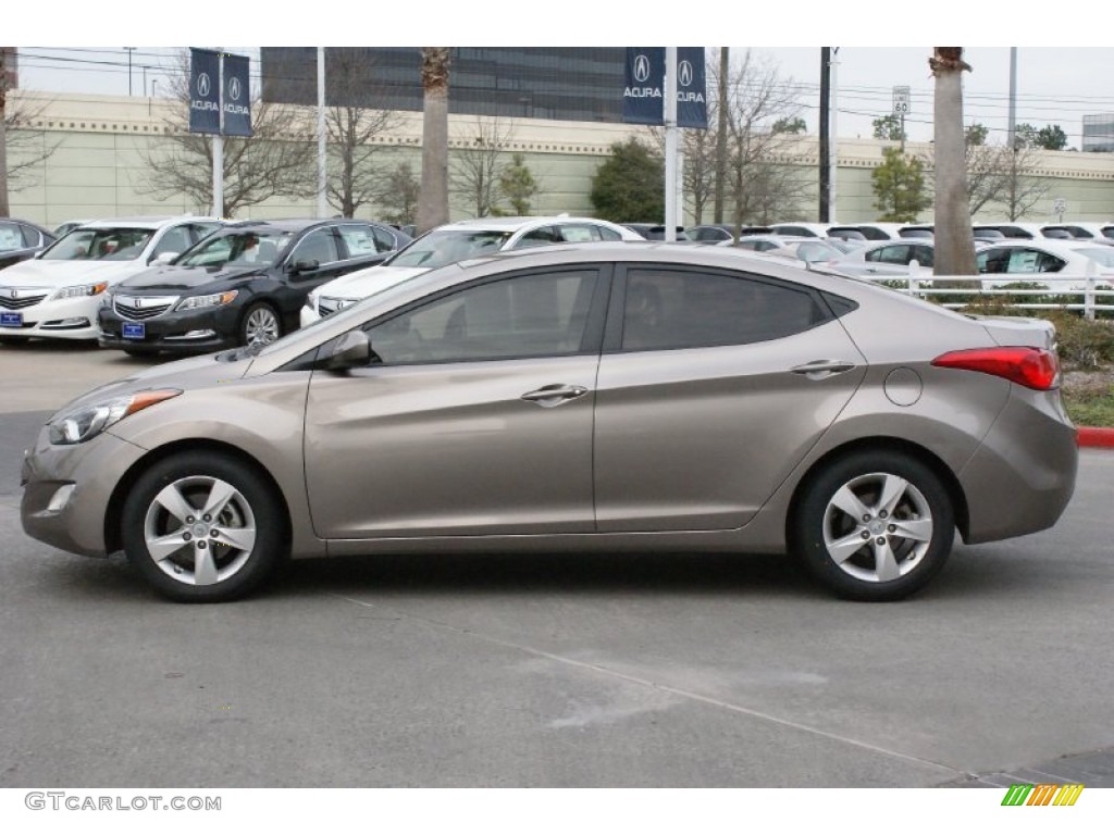 2012 Elantra GLS - Harbor Gray Metallic / Gray photo #6