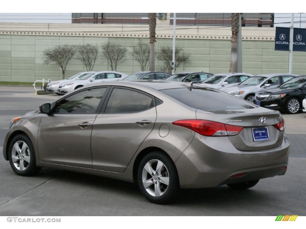 2012 Elantra GLS - Harbor Gray Metallic / Gray photo #8