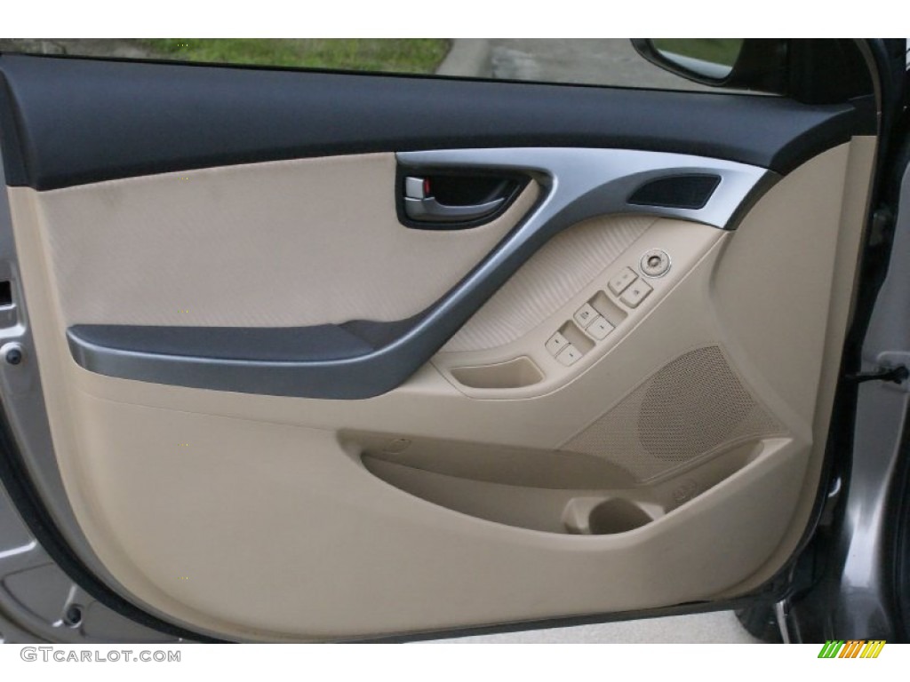 2012 Elantra GLS - Harbor Gray Metallic / Gray photo #10