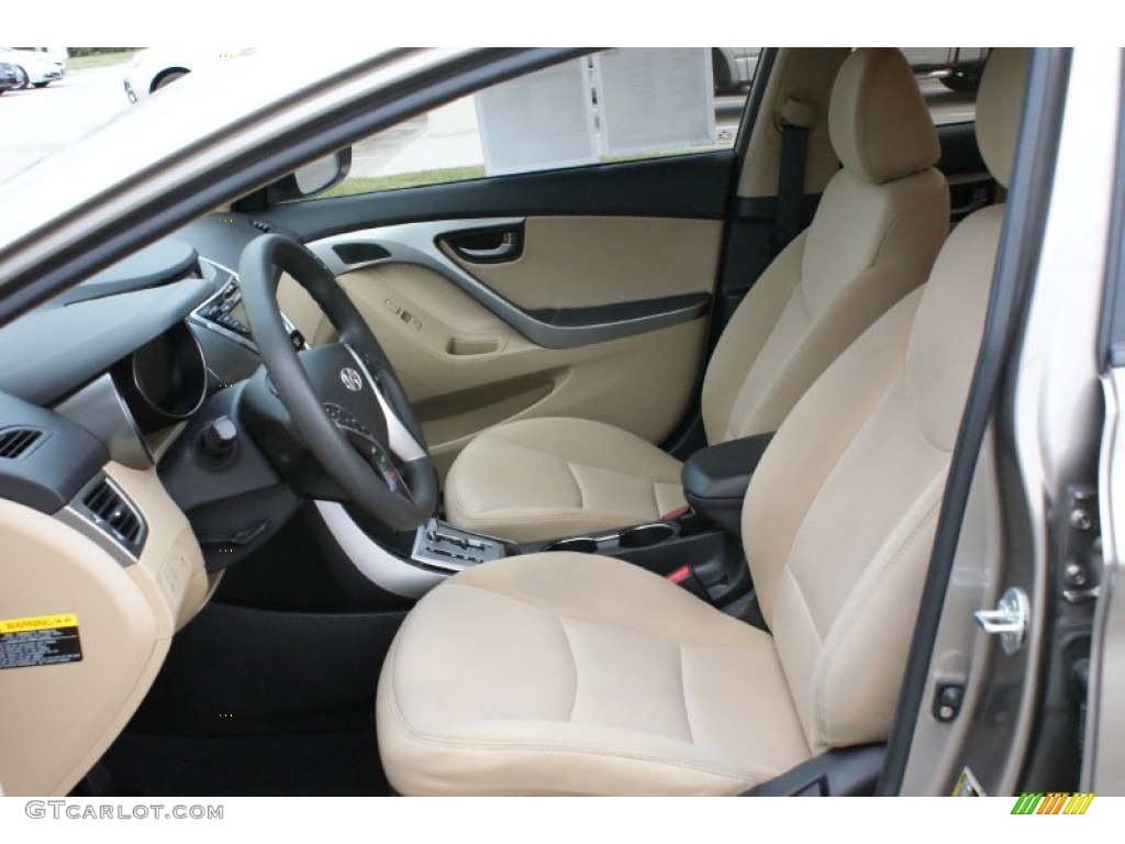 2012 Elantra GLS - Harbor Gray Metallic / Gray photo #11