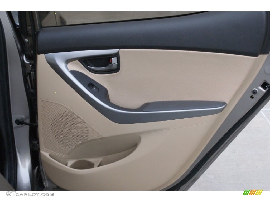 2012 Elantra GLS - Harbor Gray Metallic / Gray photo #14