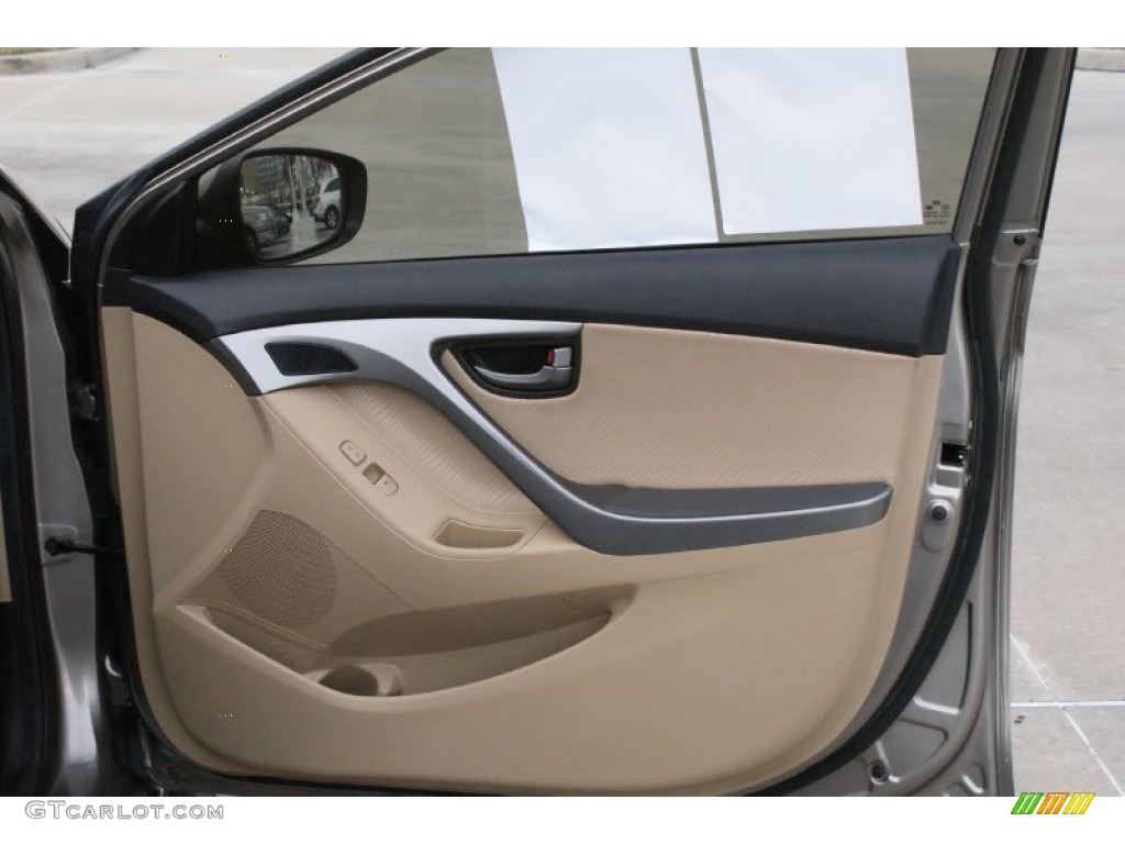 2012 Elantra GLS - Harbor Gray Metallic / Gray photo #16