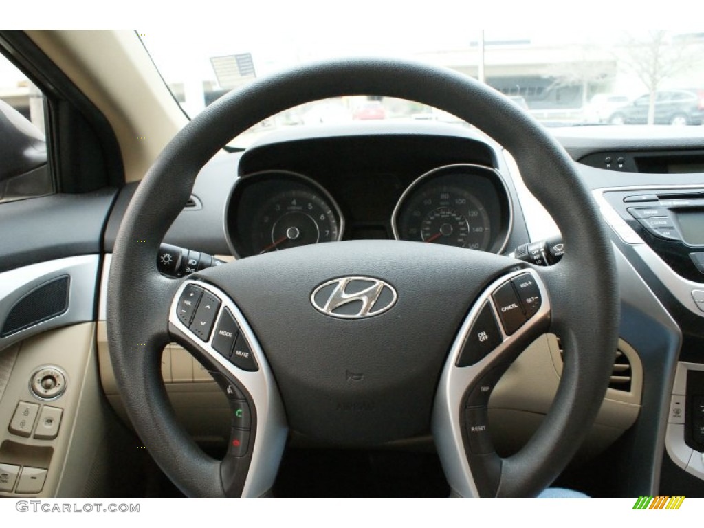 2012 Elantra GLS - Harbor Gray Metallic / Gray photo #20