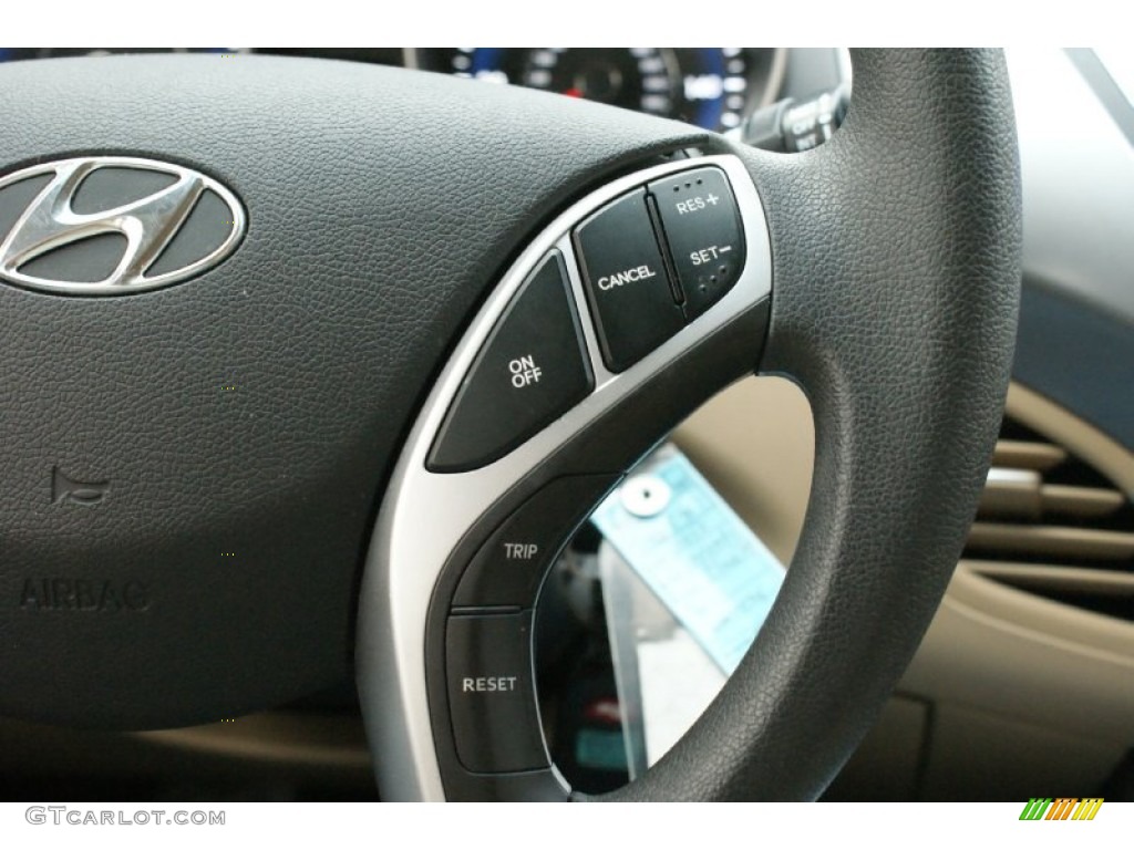 2012 Elantra GLS - Harbor Gray Metallic / Gray photo #24