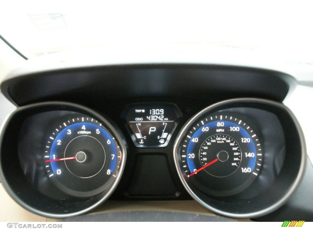 2012 Elantra GLS - Harbor Gray Metallic / Gray photo #26