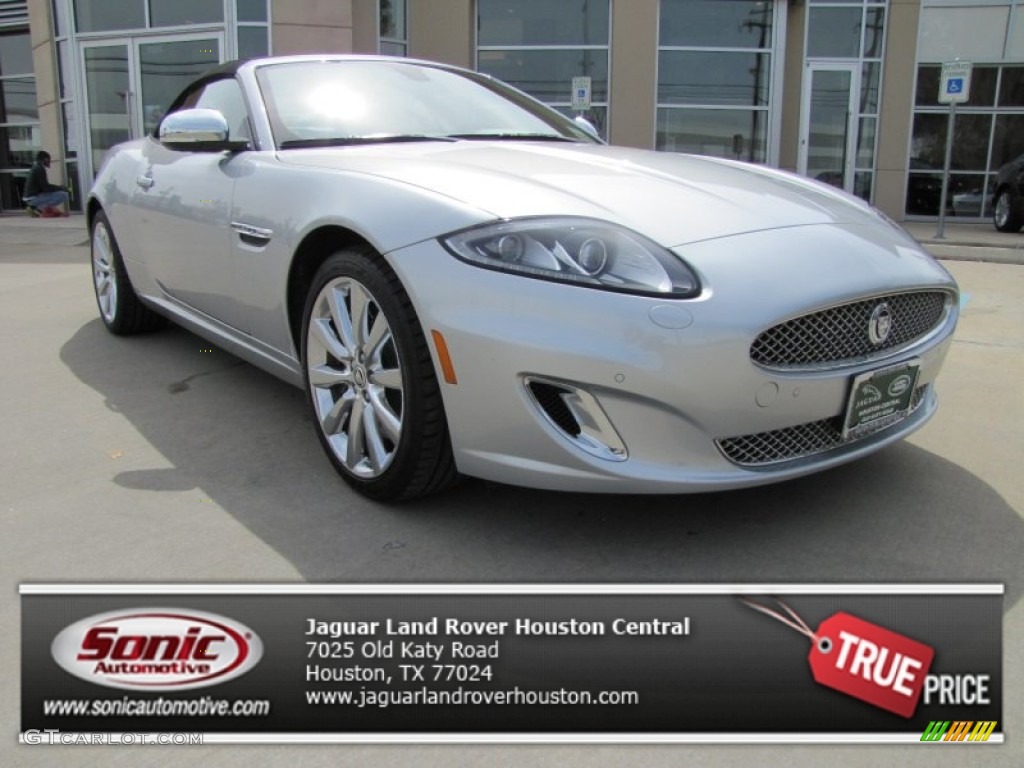 2012 XK XK Convertible - Rhodium Silver Metallic / Warm Charcoal/Warm Charcoal photo #1