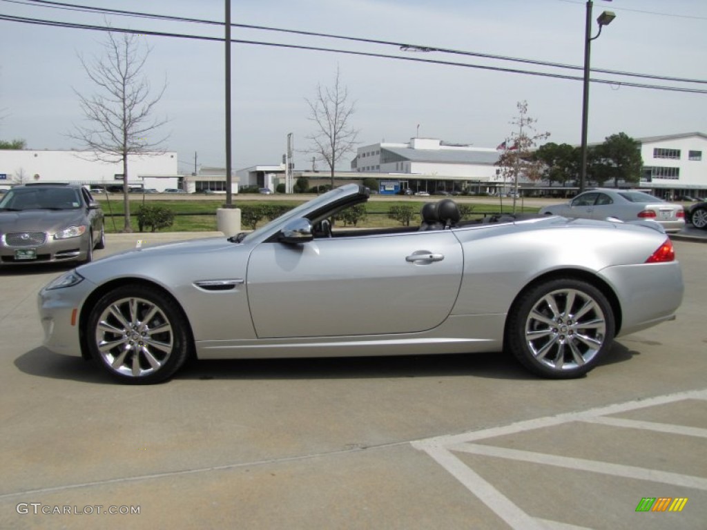 Rhodium Silver Metallic 2012 Jaguar XK XK Convertible Exterior Photo #91271092