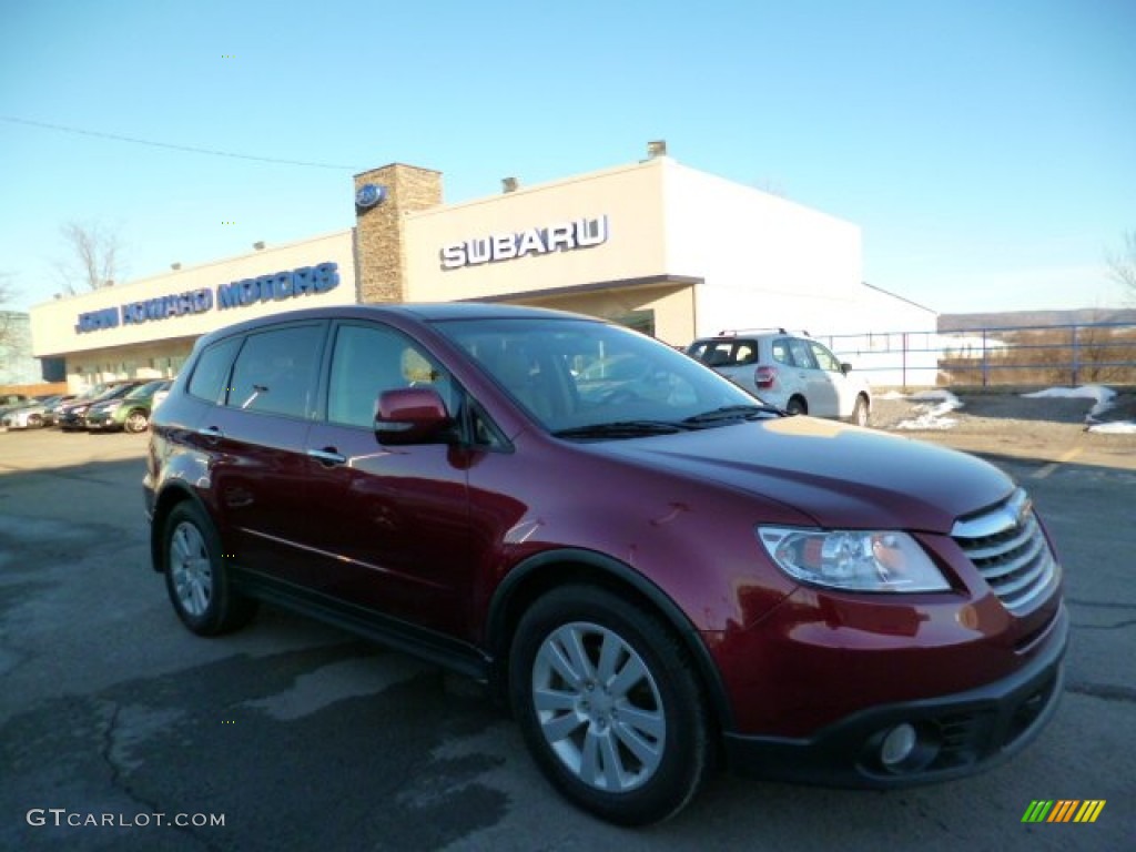 2009 Tribeca Special Edition 5 Passenger - Ruby Red Pearl / Desert Beige photo #1