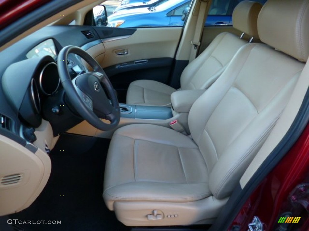2009 Tribeca Special Edition 5 Passenger - Ruby Red Pearl / Desert Beige photo #7