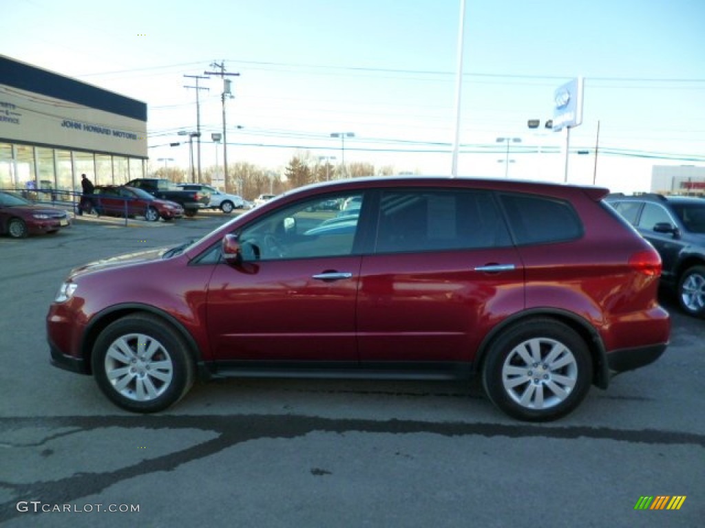2009 Tribeca Special Edition 5 Passenger - Ruby Red Pearl / Desert Beige photo #8