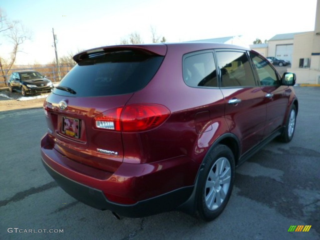 2009 Tribeca Special Edition 5 Passenger - Ruby Red Pearl / Desert Beige photo #11