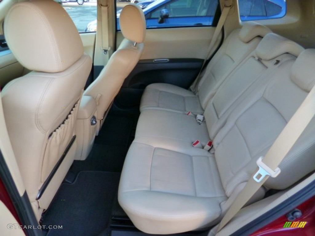 2009 Tribeca Special Edition 5 Passenger - Ruby Red Pearl / Desert Beige photo #13