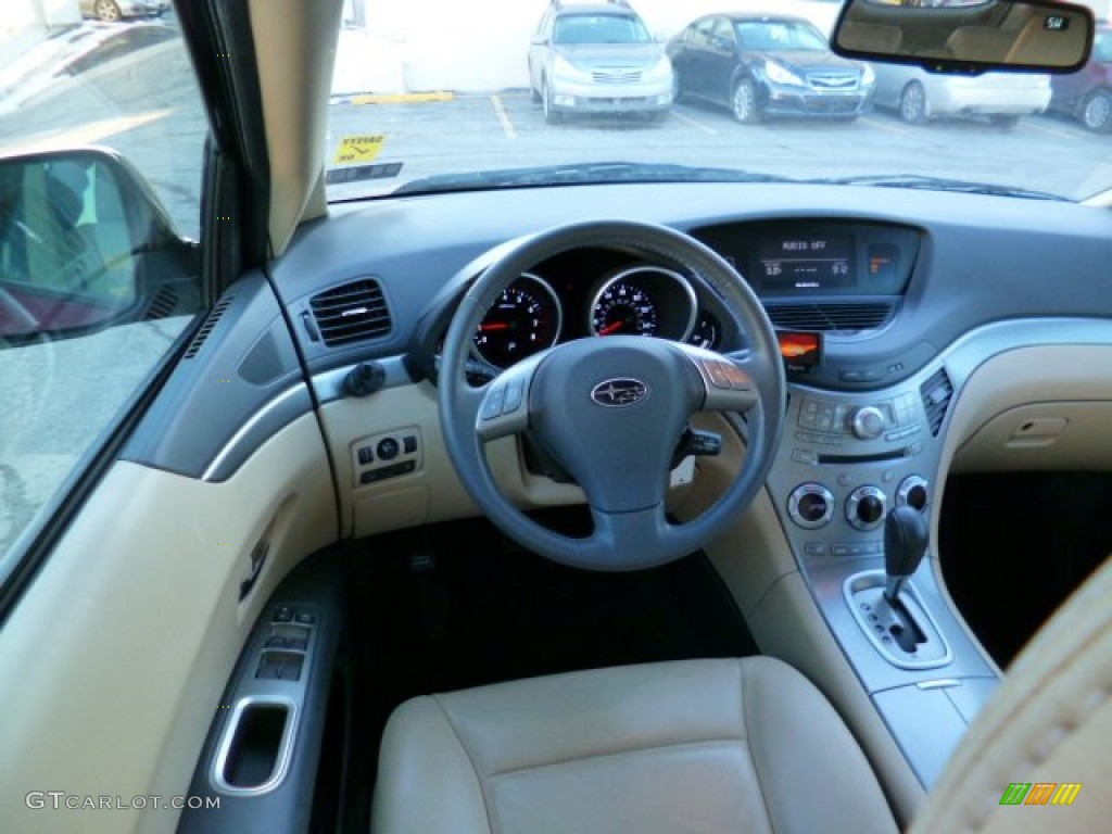 2009 Tribeca Special Edition 5 Passenger - Ruby Red Pearl / Desert Beige photo #14