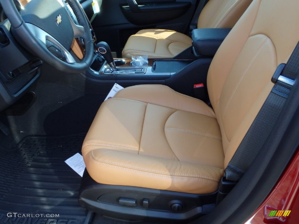 Ebony/Mojave Interior 2014 Chevrolet Traverse LT Photo #91276050