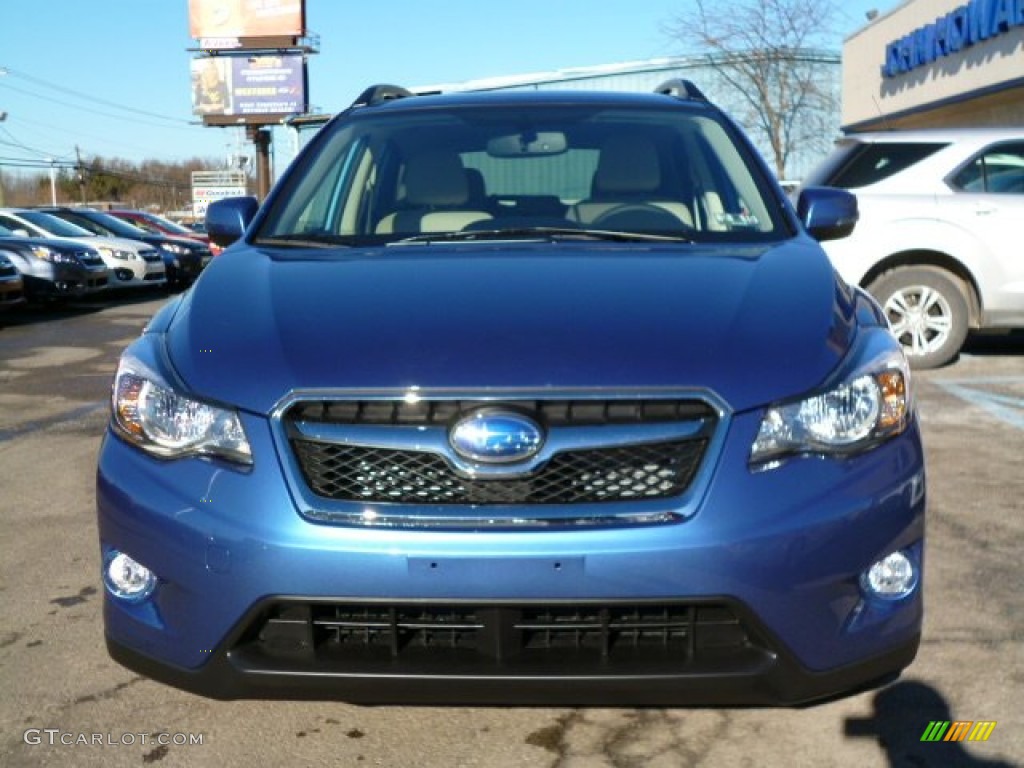 2014 XV Crosstrek Hybrid - Quartz Blue Pearl / Ivory photo #2