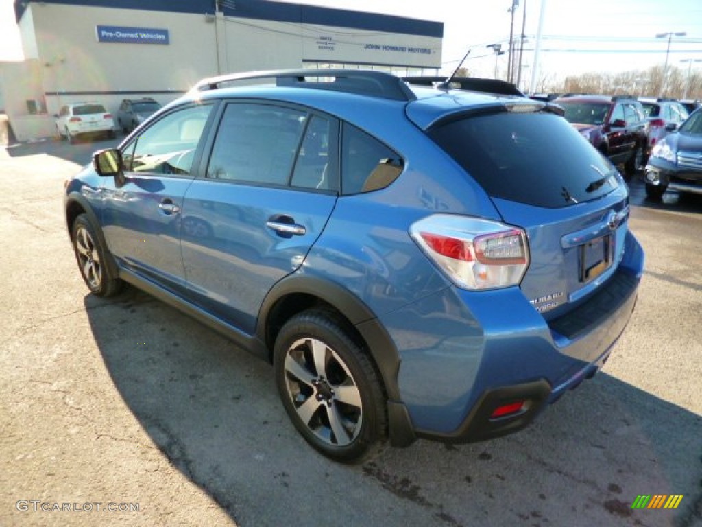 2014 XV Crosstrek Hybrid - Quartz Blue Pearl / Ivory photo #5