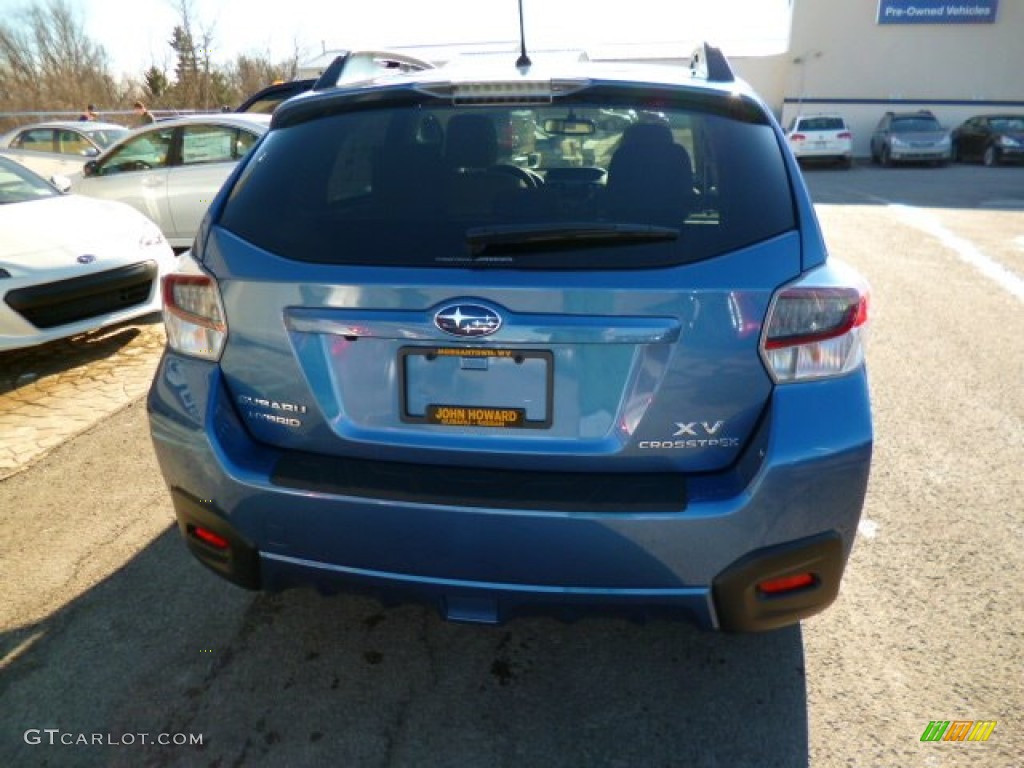 2014 XV Crosstrek Hybrid - Quartz Blue Pearl / Ivory photo #6