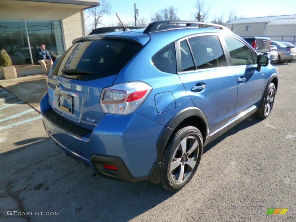 2014 XV Crosstrek Hybrid - Quartz Blue Pearl / Ivory photo #7