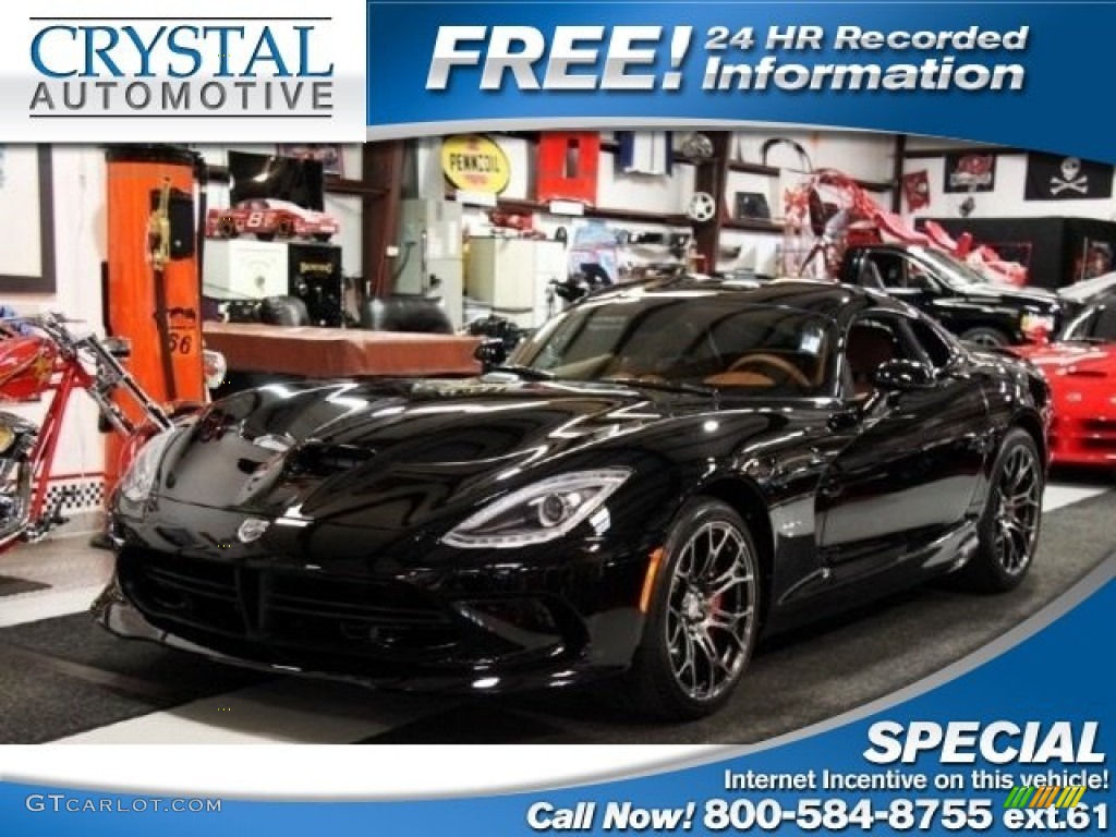 2013 SRT Viper GTS Coupe - Black Venom / Black/Caramel photo #1