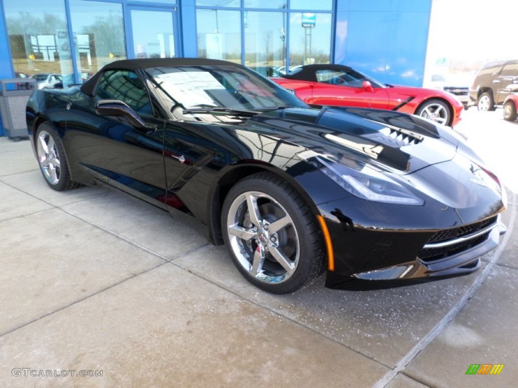 Black 2014 Chevrolet Corvette Stingray Convertible Exterior Photo #91287349