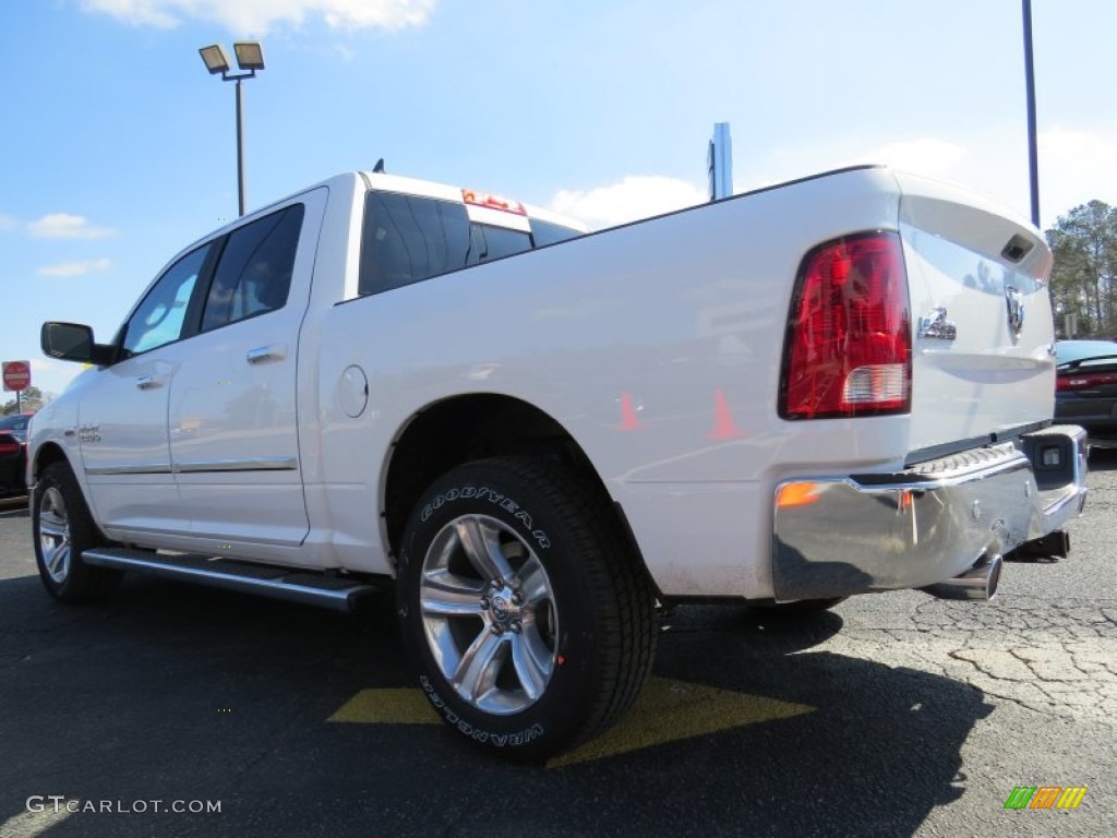 2014 1500 Big Horn Crew Cab 4x4 - Bright White / Black/Diesel Gray photo #5