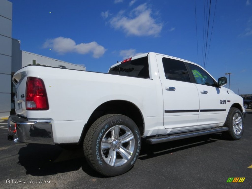 2014 1500 Big Horn Crew Cab 4x4 - Bright White / Black/Diesel Gray photo #7