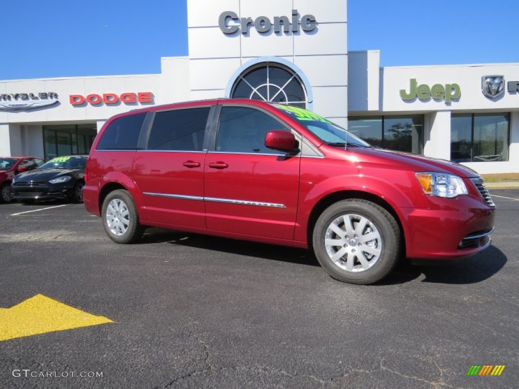 2014 Town & Country Touring - Deep Cherry Red Crystal Pearl / Dark Frost Beige/Medium Frost Beige photo #1