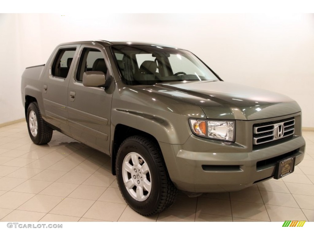 2007 Ridgeline RTS - Aberdeen Green Metallic / Gray photo #1