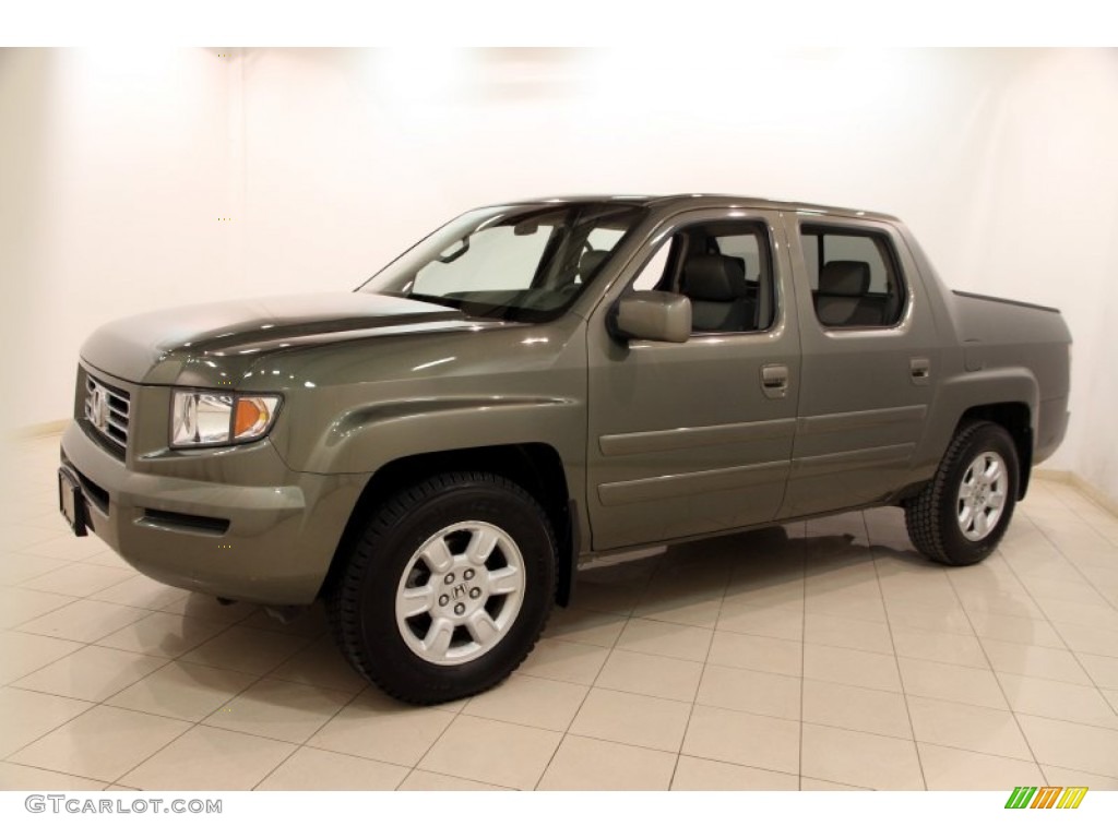 2007 Ridgeline RTS - Aberdeen Green Metallic / Gray photo #3