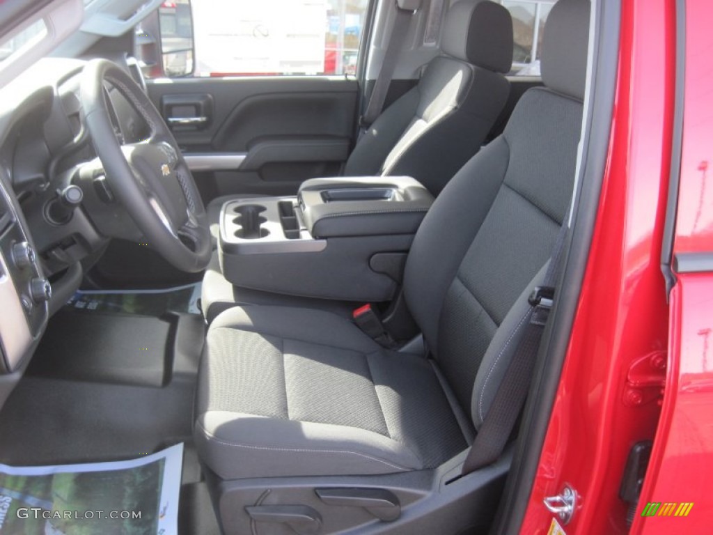 Jet Black Interior 2015 Chevrolet Silverado 2500HD LT Crew Cab 4x4 Photo #91290473
