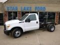 2014 Oxford White Ford F350 Super Duty XL Regular Cab Dually Chassis  photo #1