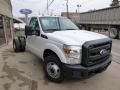 2014 Oxford White Ford F350 Super Duty XL Regular Cab Dually Chassis  photo #3