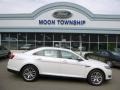 2013 White Platinum Tri-Coat Ford Taurus Limited  photo #1