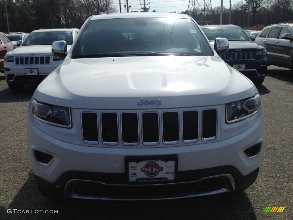 2014 Grand Cherokee Limited 4x4 - Bright White / Morocco Black photo #2