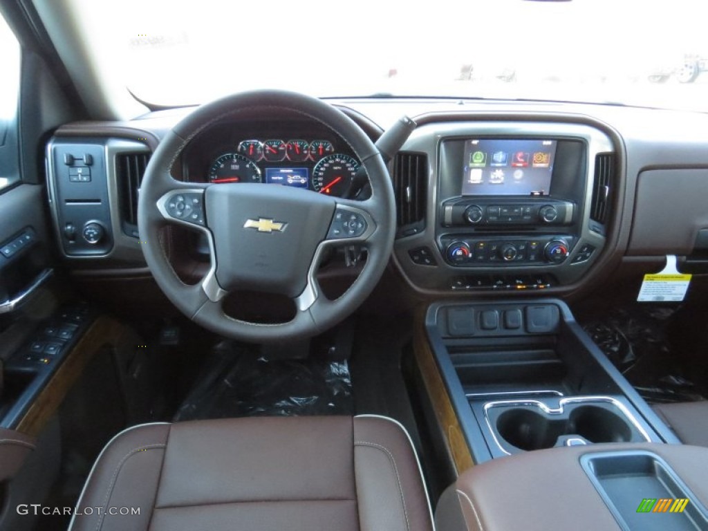2014 Chevrolet Silverado 1500 High Country Crew Cab 4x4 High Country Saddle Dashboard Photo #91298426