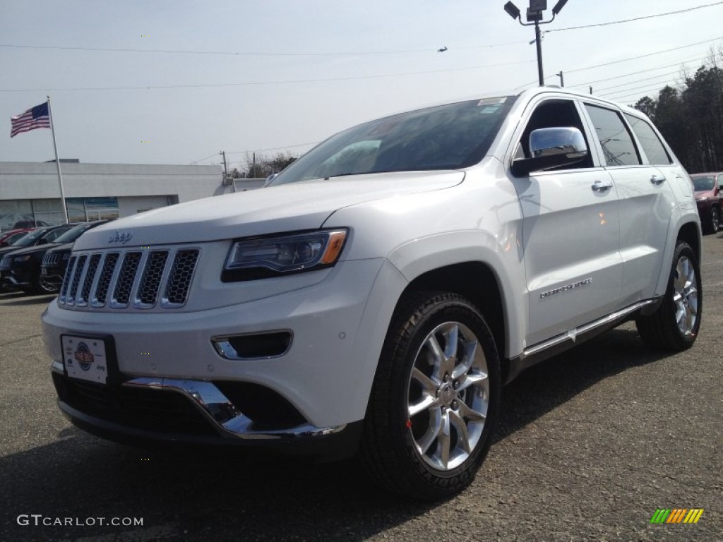 2014 Grand Cherokee Summit 4x4 - Bright White / Morocco Black photo #1