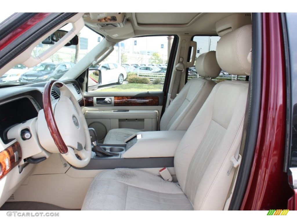 2004 Navigator Luxury - Merlot Red Metallic / Light Parchment photo #11
