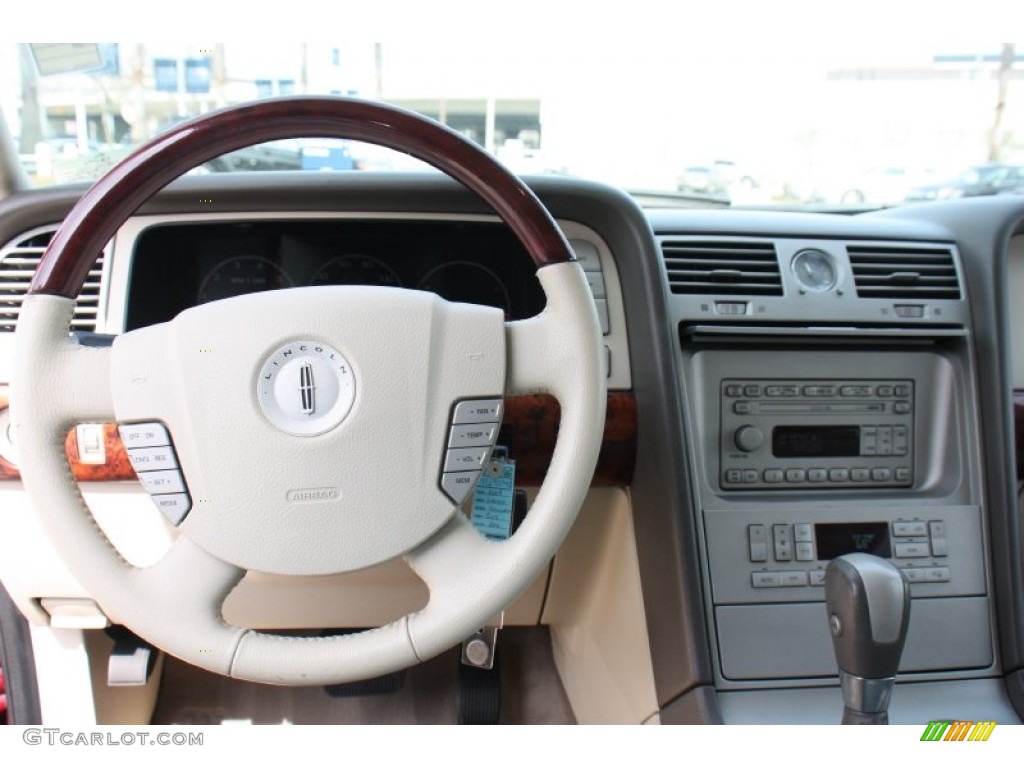 2004 Navigator Luxury - Merlot Red Metallic / Light Parchment photo #21