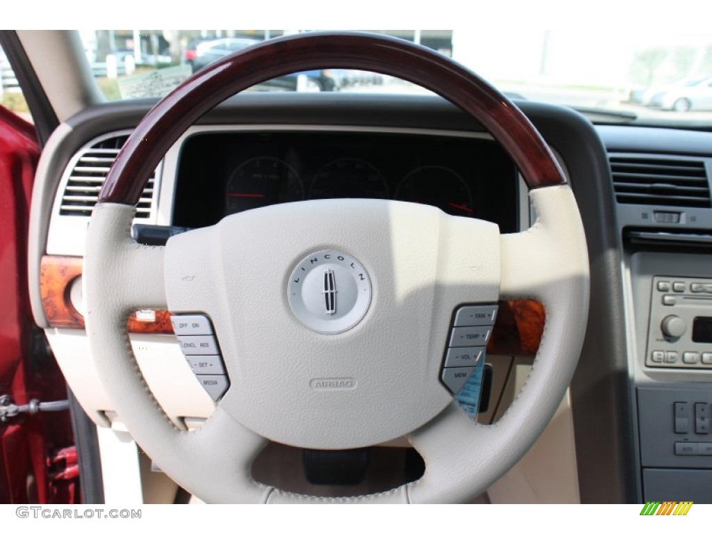 2004 Navigator Luxury - Merlot Red Metallic / Light Parchment photo #28