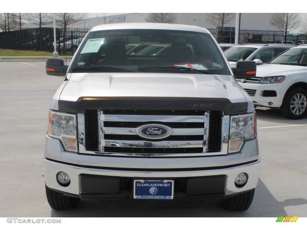 2010 F150 XL SuperCab - Ingot Silver Metallic / Medium Stone photo #2