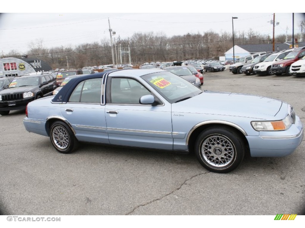 2001 Grand Marquis GS - Light Blue Metallic / Deep Slate Blue photo #4