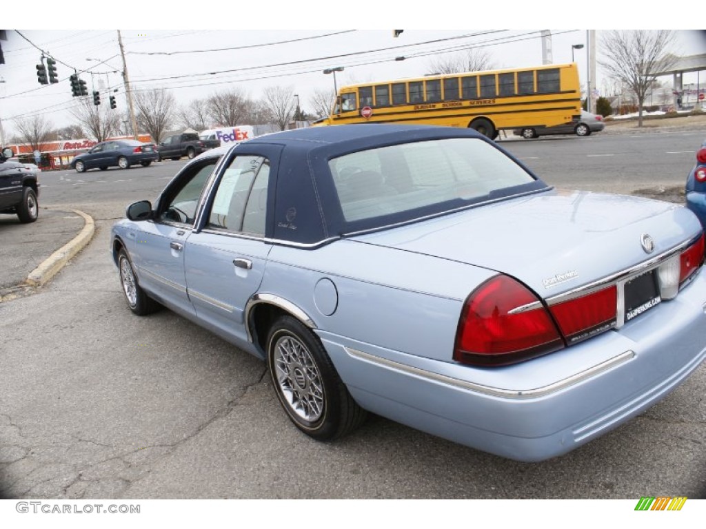 2001 Grand Marquis GS - Light Blue Metallic / Deep Slate Blue photo #10