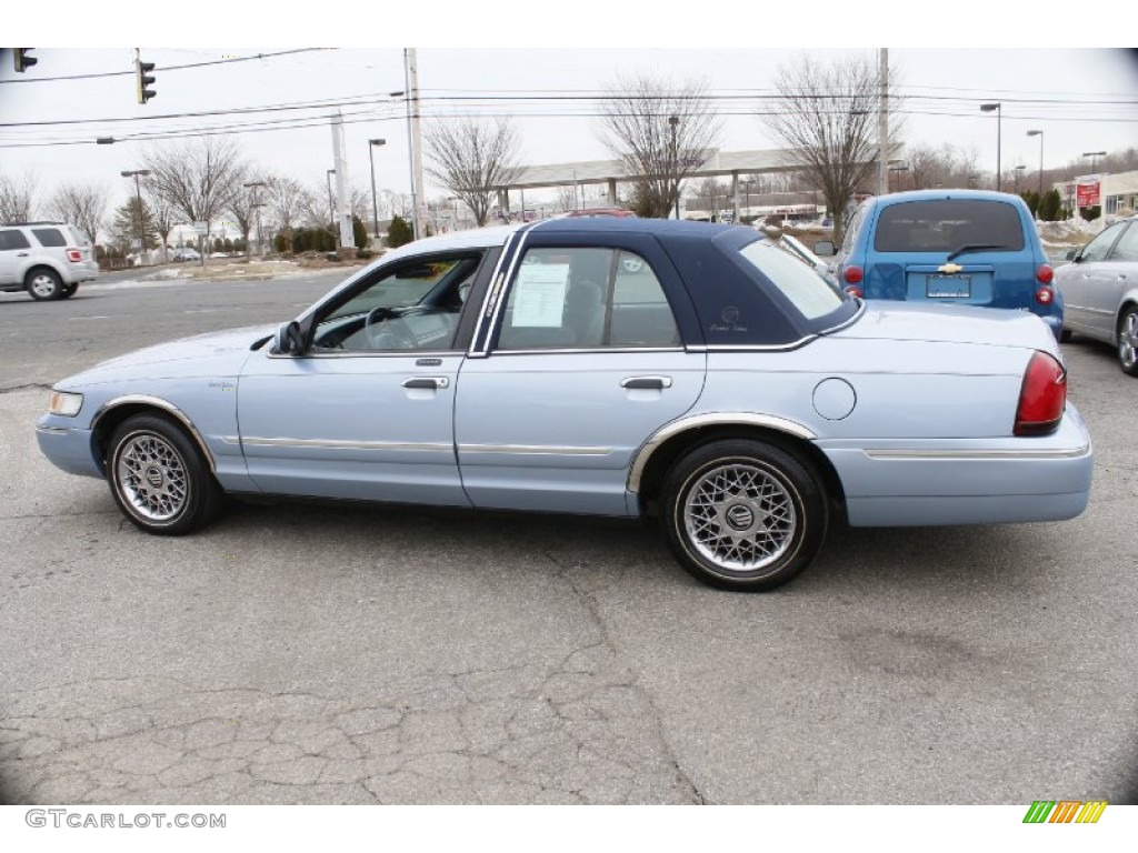 2001 Grand Marquis GS - Light Blue Metallic / Deep Slate Blue photo #11