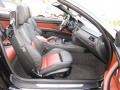 2012 BMW M3 Fox Red/Black/Black Interior Front Seat Photo