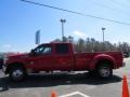 2011 Vermillion Red Ford F350 Super Duty Lariat Crew Cab 4x4 Dually  photo #4