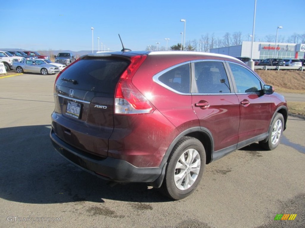 2012 CR-V EX-L 4WD - Basque Red Pearl II / Beige photo #18
